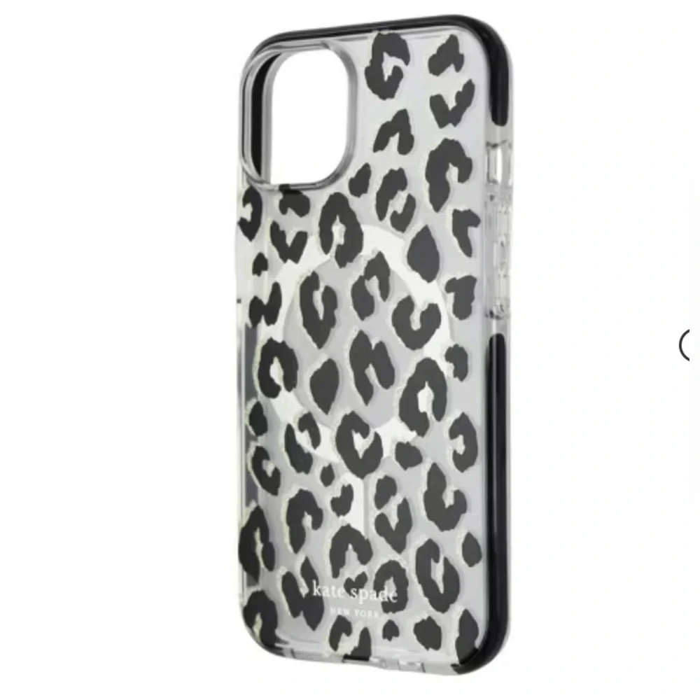 Kate Spade -Leopard Print Defensive Case w MagSafe iPhone 15 Pro